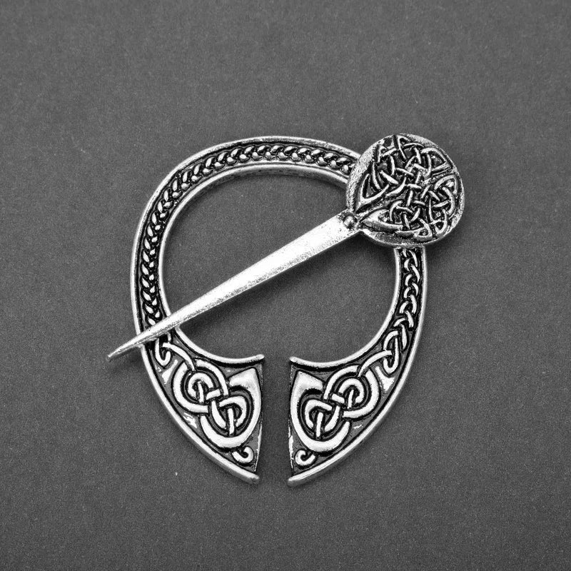 Viking Brooch Cloak Pin Medieval Clasp Jewelry Antique Twists Knotted Fibula Penannular Brooch Collection