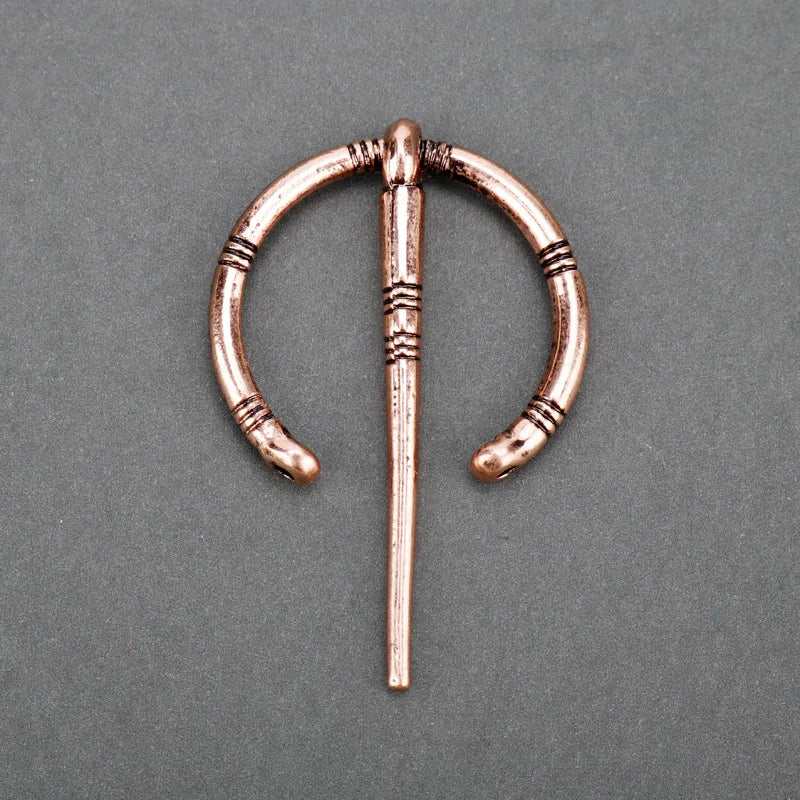 Viking Brooch Cloak Pin Medieval Clasp Jewelry Antique Twists Knotted Fibula Penannular Brooch Collection