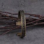 Dropshipping 1pc Men's Handmade Nordic Rune Bangle Viking 3 color Alloy men bangle