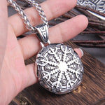 Stainless Steel Vegvisir Viking Mix Gold Color Rune Necklace Viking Scandinavian Norse Viking Necklace Men Christmas Gift