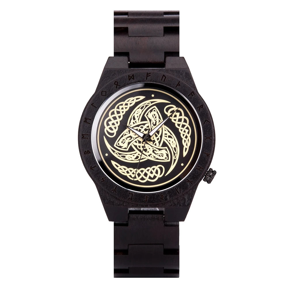 BOBO BIRD Wooden Watch Men Watches Luxury Retro Ebony Wristwatch Timepiece Compass Clock Customize Great Gift Box reloj hombre