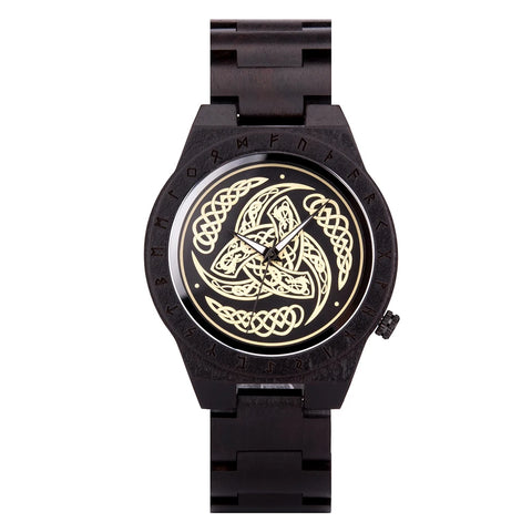 BOBO BIRD Wooden Watch Men Watches Luxury Retro Ebony Wristwatch Timepiece Compass Clock Customize Great Gift Box reloj hombre