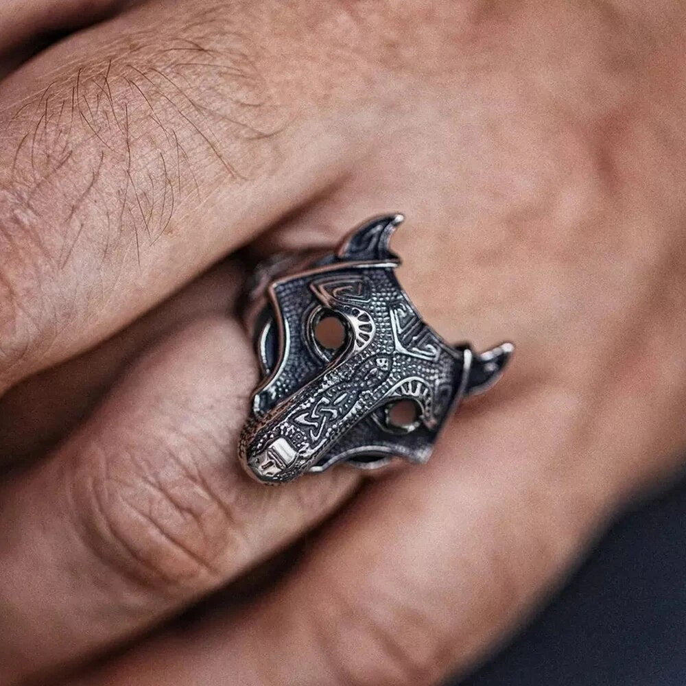 Fenrir Wolf Viking Ring