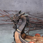 2022 New Style Viking Dragon Boat with shield and seat and many detail as vikings gift