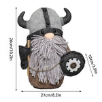 Viking Gnomes Durable And Reusable Resin Tabletop Statue Decor Plush Gnome Doll Decoration For Fireplace Christmas Tree
