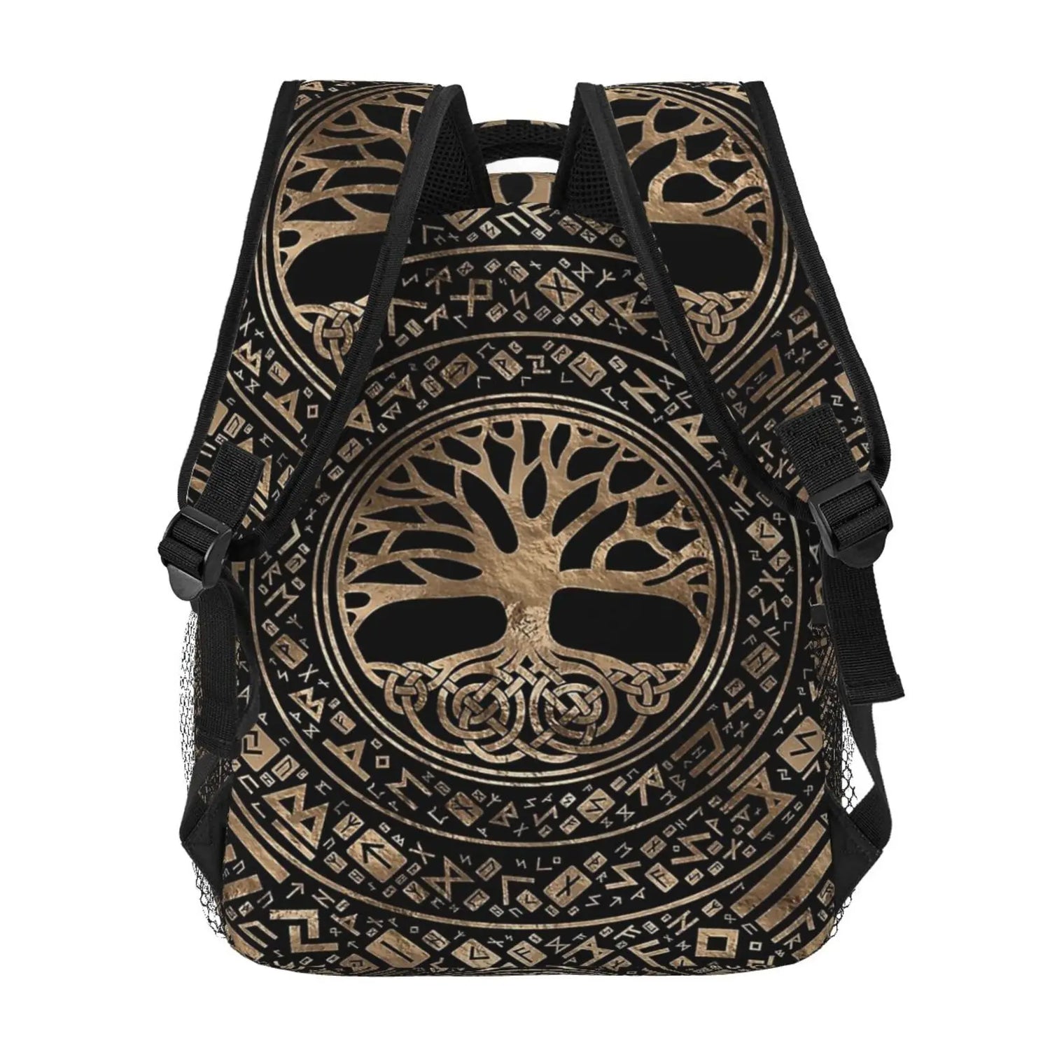 Norse Mythology Viking Backpack Tree of Life Triquetra Large Backpack for School Laptop Bags Bookbag Casual Daypack for Teens