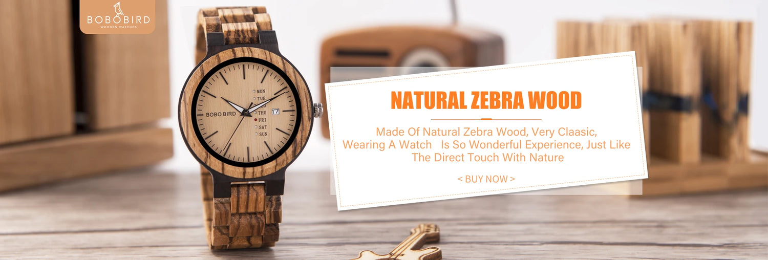 BOBO BIRD Wooden Watch Men Watches Luxury Retro Ebony Wristwatch Timepiece Compass Clock Customize Great Gift Box reloj hombre
