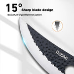 Kitchen Upgraded Viking Knives with Sheath Hand Forged Butcher for Meat Cutting Japanese Cooking Sharp Cleaver Chef and Outdoor