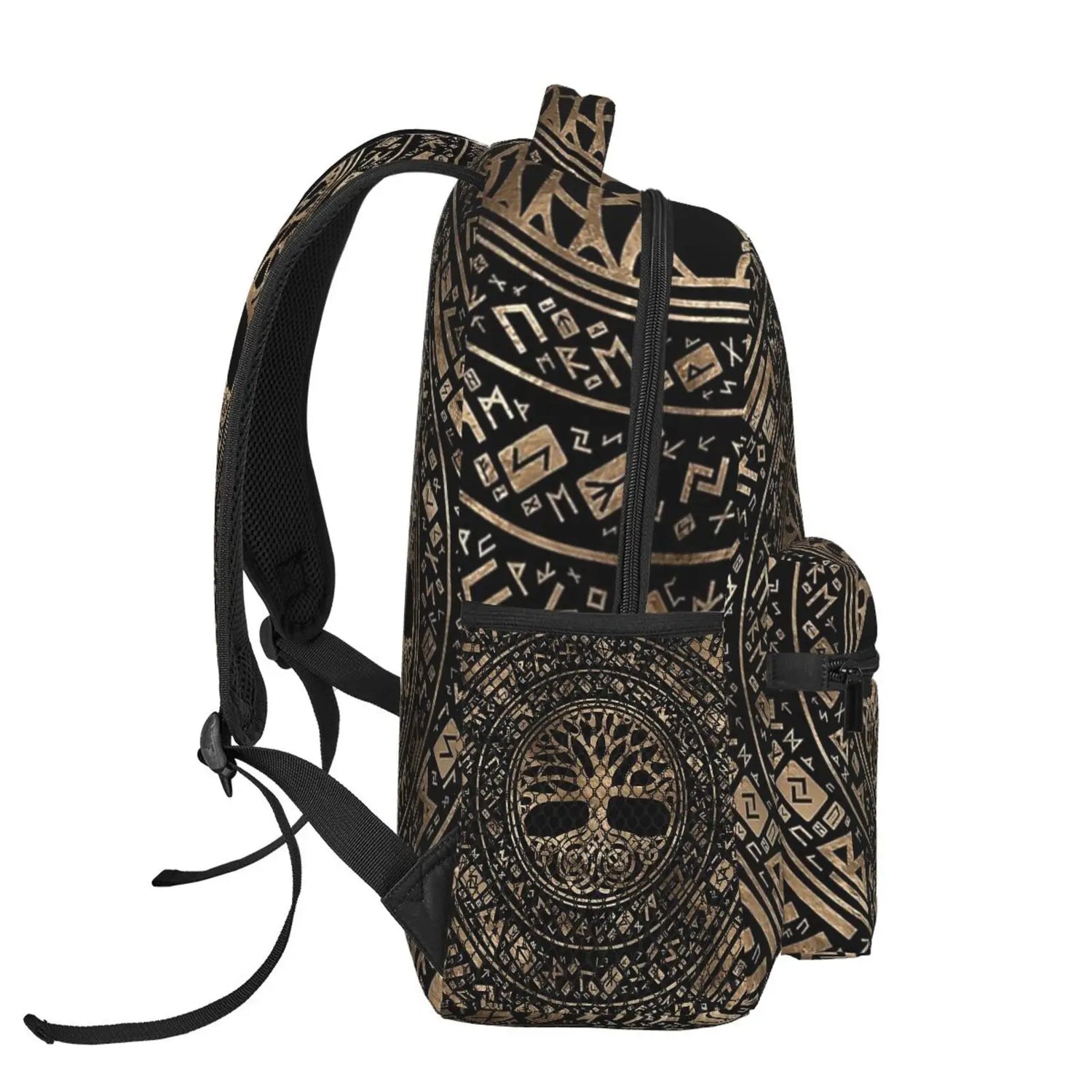 Norse Mythology Viking Backpack Tree of Life Triquetra Large Backpack for School Laptop Bags Bookbag Casual Daypack for Teens