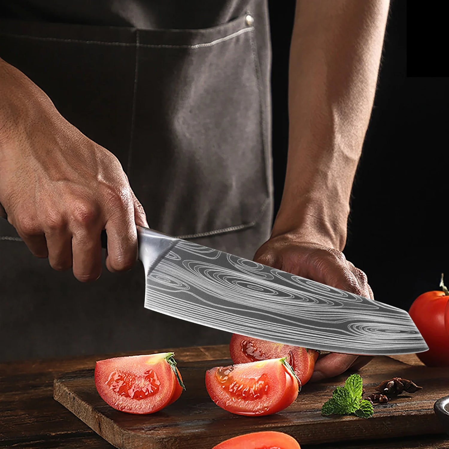 PC Professional Kitchen Multipurpose Chef Knife Stainless Steel Boning Cutting Fish Cleaver Cooking Knife