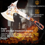 High Hardness Stainless Steel Survival Axe Multi-function Outdoor Camping Tactical Wolf-head Axe Hunting Tools Portable Tomahawk
