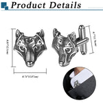 BONISKISS Men's Stainless Steel Cufflinks Nordic Viking Odin Compass Symbol Rune Cufflinks The Best Gift for Father Husband Son