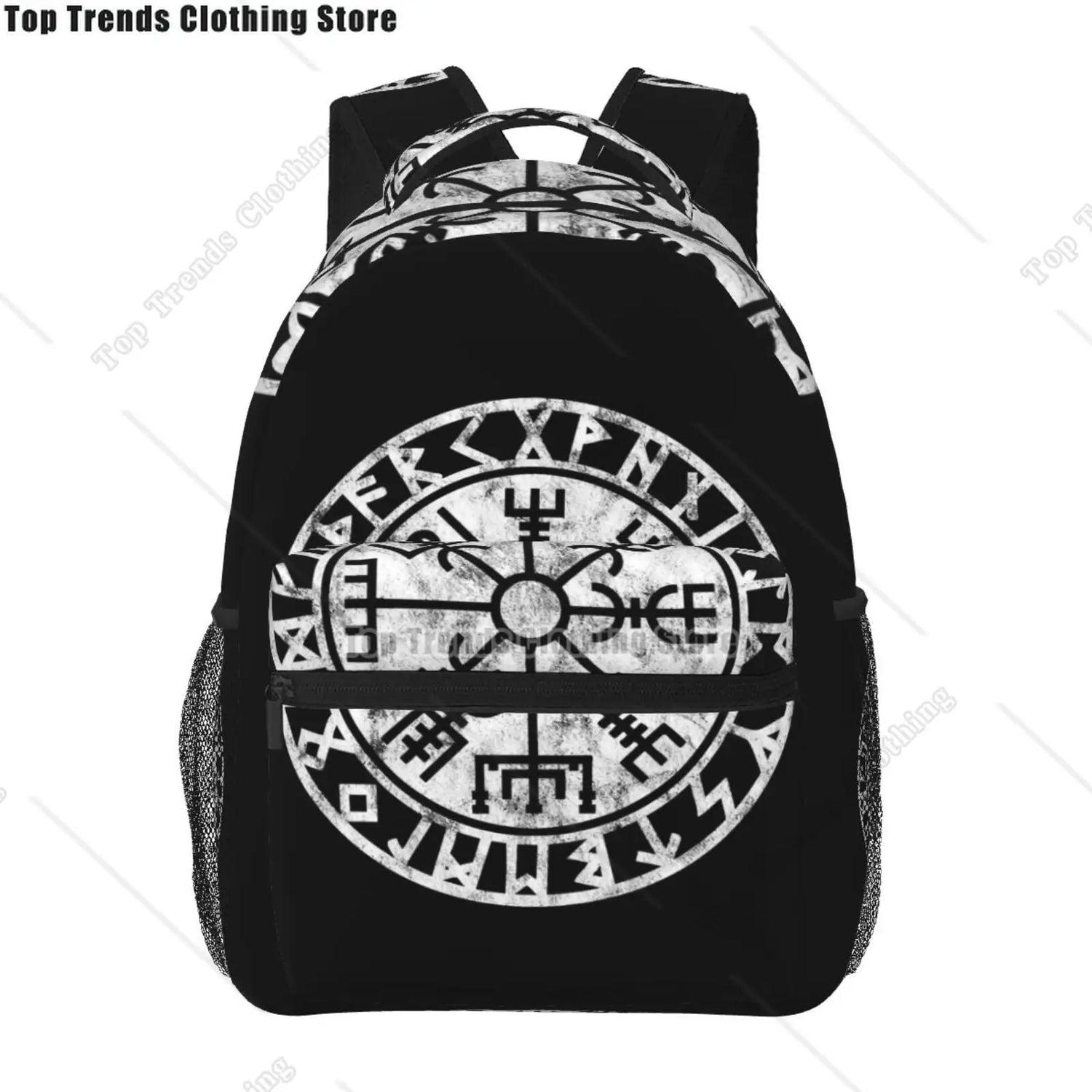 Norse Mythology Viking Backpack Tree of Life Triquetra Large Backpack for School Laptop Bags Bookbag Casual Daypack for Teens