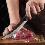 1 PC High Carbon Steel Boning Knife Kitchen Chef Knife Professional Multipurpose Cutting Knife With Sheath For Barbecue Cooking