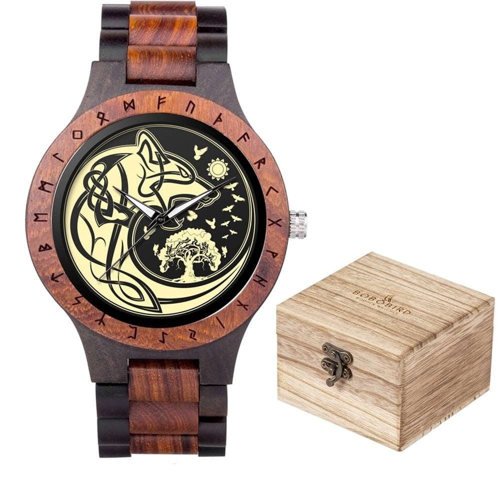 Viking Watch - Norse Wolf