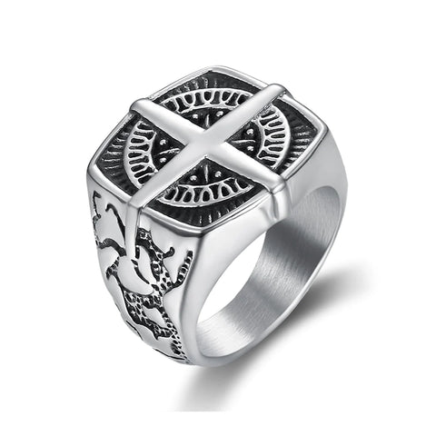 Viking Ring Featuring Sailor's Compass