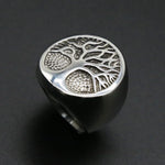 Punk Stainless Steel Tree of Life Ring Classic Men Viking Amulet Ring Fashionable Male Jewelry Dropshipping Store