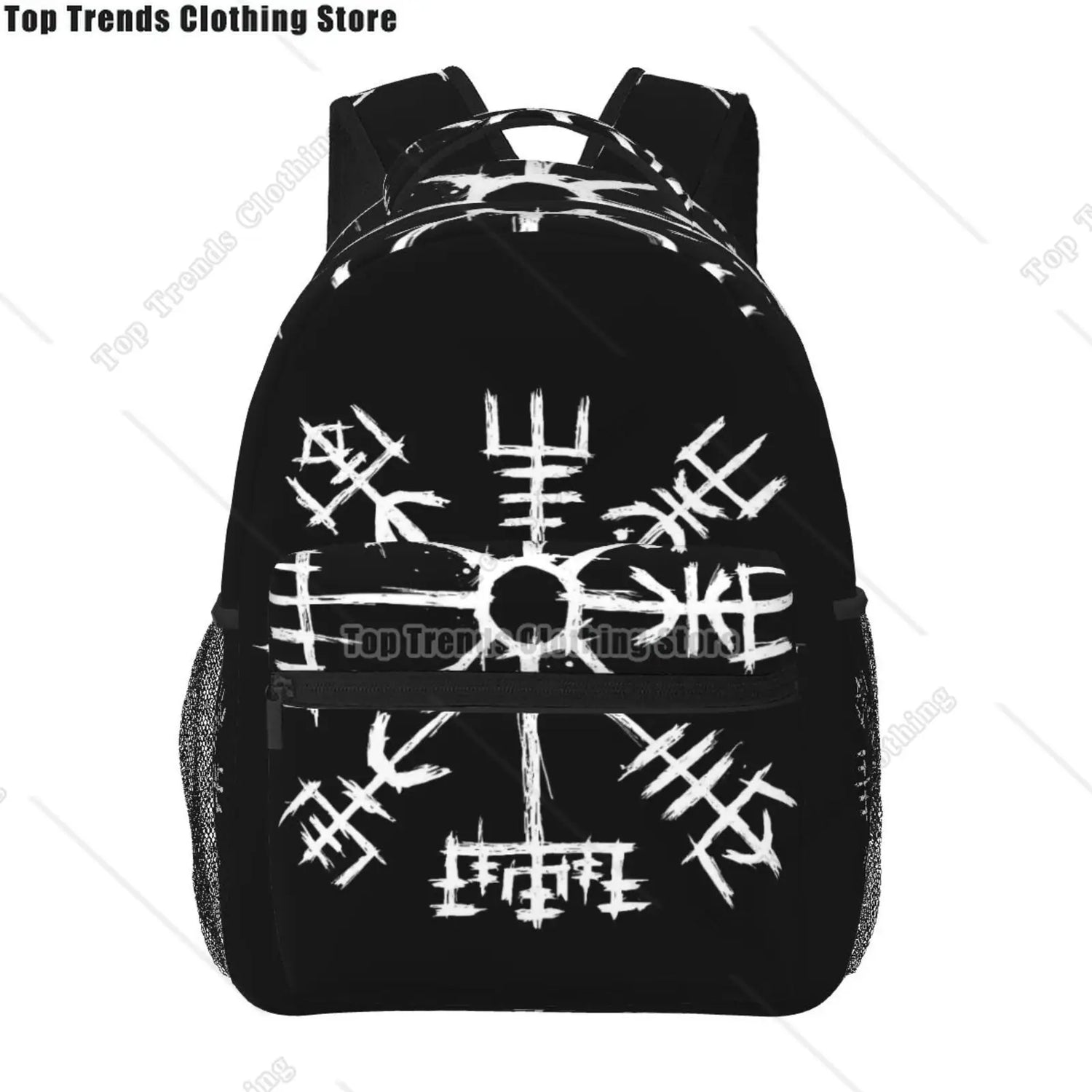 Norse Mythology Viking Backpack Tree of Life Triquetra Large Backpack for School Laptop Bags Bookbag Casual Daypack for Teens