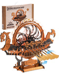 Robotime Rokr Vikingship Moveable Model for Kids Great Present Choice Eco-friendly Wood 3D Wooden Puzzle Dragon-boat Toys