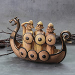 2022 New Style Viking Dragon Boat with shield and seat and many detail as vikings gift