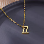 Viking Rune Necklace for Women Norse Runic Letter Pendant Necklaces Minimalist Nordic Stainless Steel Jewelry Christmas Gift