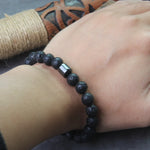 Stainless steel Runes Beads Men Bracelet Viking Rune Bracelet Fashion Charm Beads Bracelet wooden box