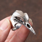 Gothic Vintage Odin Crow Skull Ring For Men Women Punk Stainless Steel Viking Compass Rings Fashion Amulet Jewelry Dropshipping