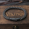 Vintage Chain Link Men Bracelet Handmade Punk Rock Stainless Steel Motorcycle Bracelets Male Hand Jewelry Boyfriend with box