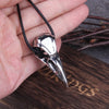 Men Retro Crow Viking Pirate Pendant Necklace Stainless Steel Raven Neck Chain For Male Men's Berserk Rune Cool Fashion Jewelry