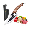 Kitchen Upgraded Viking Knives with Sheath Hand Forged Butcher for Meat Cutting Japanese Cooking Sharp Cleaver Chef and Outdoor