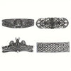 4PCS Viking Vintage Rectangular Hairclip, Retro Hair Clip, Celtic Knot Protection, Hair Clip, Hair Barrettes, Jewelry Charm Gift