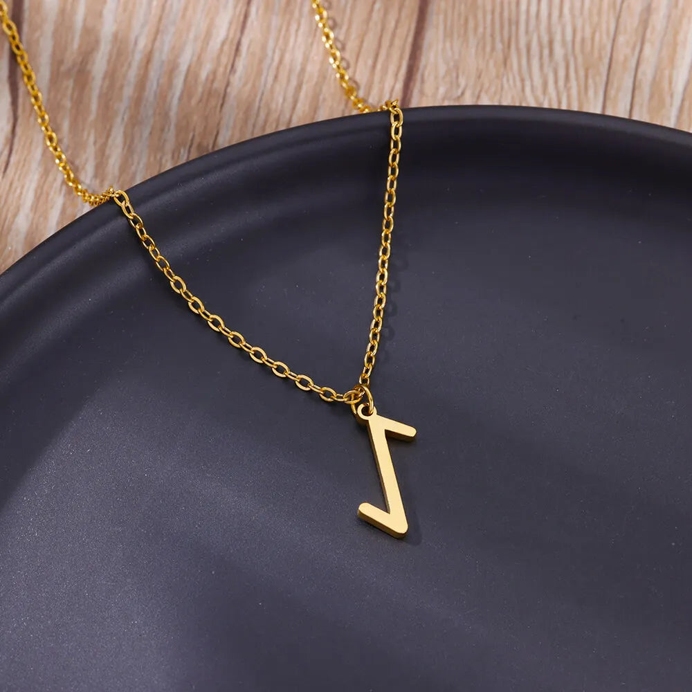 Viking Rune Necklace for Women Norse Runic Letter Pendant Necklaces Minimalist Nordic Stainless Steel Jewelry Christmas Gift