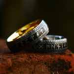 Vintage Stainless Steel Nordic Viking Rune Ring For Men Women Fashion Viking Couple Amulet Rings Party Jewelry Gifts Wholesale