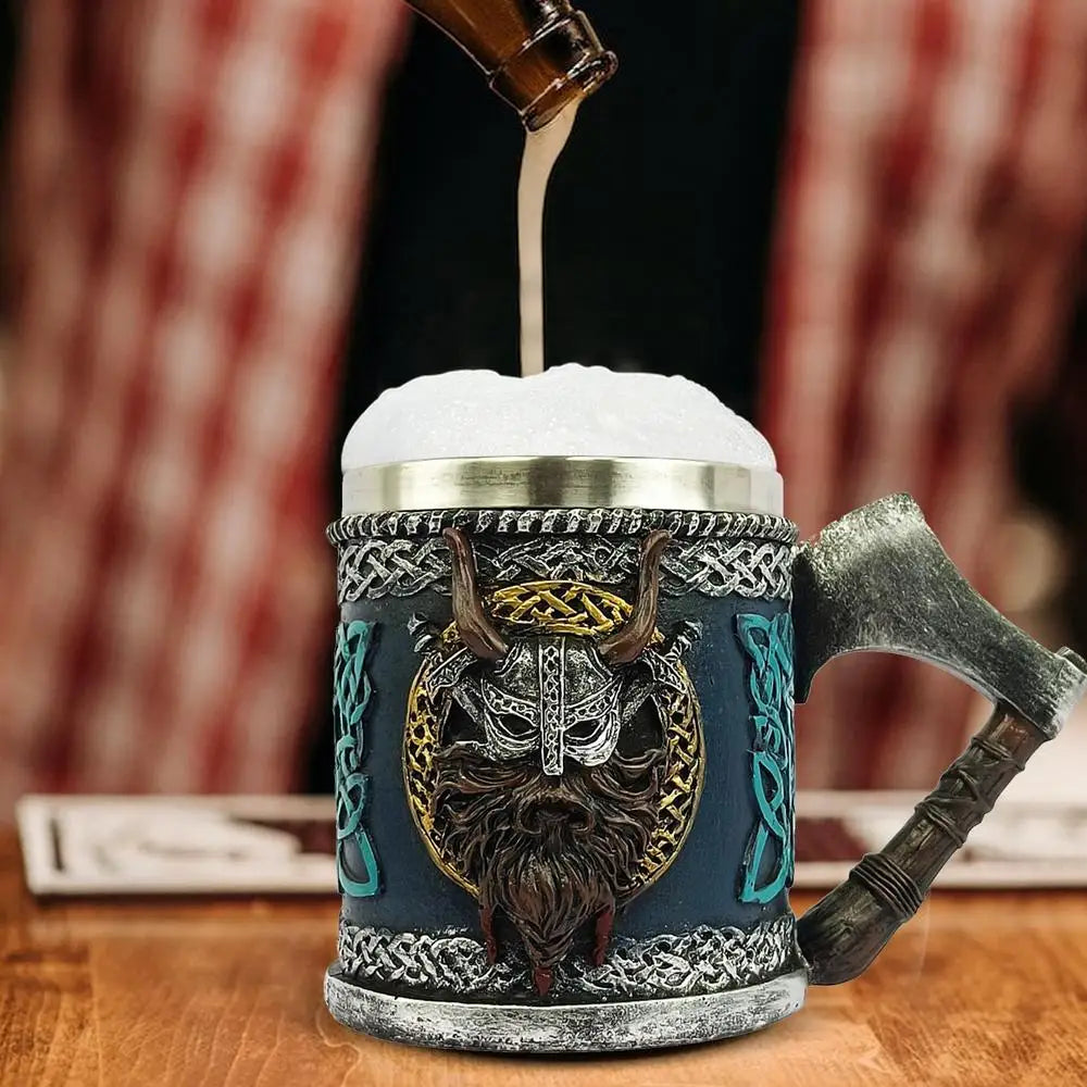 450ml Drinking Gothic Coffee Cup Viking Style Beer Mug Bar Drinking Coffee Cup Large Barrel Beer Mug Gothic Beer Mug Tea Mug