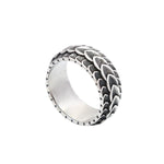 Nordic Vikings Dragon Scale Rings For Men Boys 316L Stainless Steel Viking Dragon Spine Ring Punk Vintage Party Jewelry Gifts