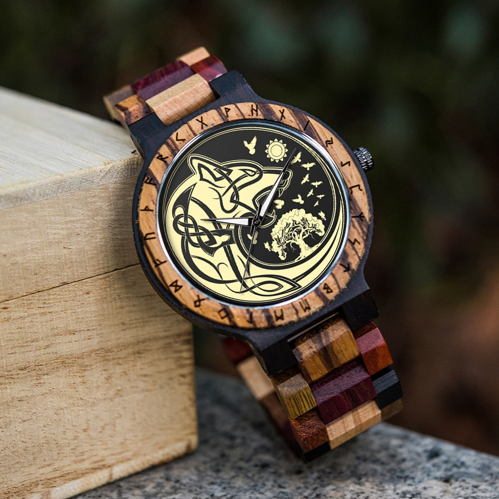 Viking Watch - Norse Wolf