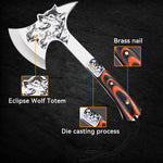 High Hardness Stainless Steel Survival Axe Multi-function Outdoor Camping Tactical Wolf-head Axe Hunting Tools Portable Tomahawk