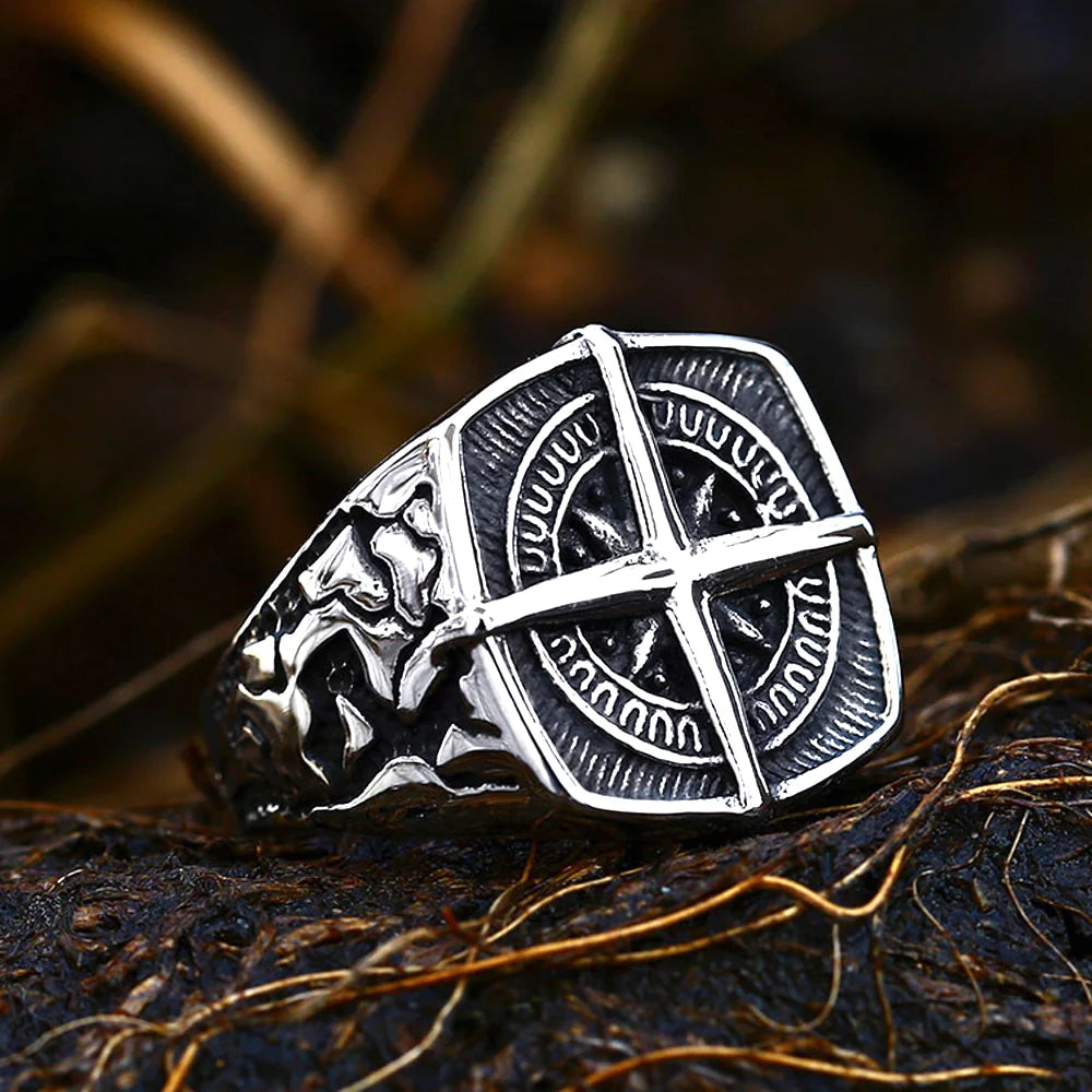 Viking Ring Featuring Sailor's Compass