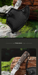Outdoor camping stainless steel high hardness wolf axe, hiking and logging road axe, jungle road axe, the best gift for men