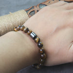 Stainless steel Runes Beads Men Bracelet Viking Rune Bracelet Fashion Charm Beads Bracelet wooden box