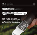 Outdoor camping stainless steel high hardness wolf axe, hiking and logging road axe, jungle road axe, the best gift for men