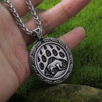 Never Fade Viking Bear Men's Pendant Necklace Punk Bear Claw High Quality As Men Jewelry
