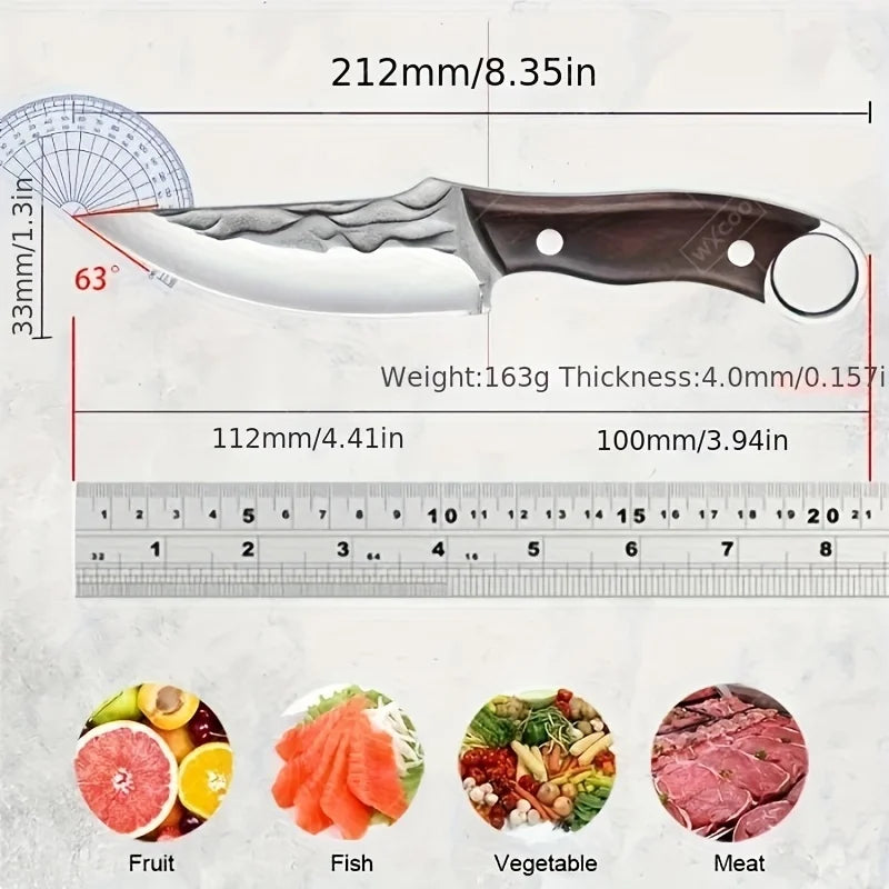 Outdoor small knife, made of mini stainless steel, portable for hiking, a portable and multi-functional emergency knife