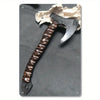Viking Hawk Axe Metal Wall Art - 7.87" x 11.81" Iron Sign with Koa Wood & Brass Grip | Nautical Home Decor, Easy-to-Hang