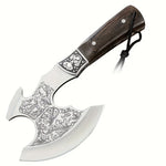 Outdoor camping stainless steel high hardness wolf axe, hiking and logging road axe, jungle road axe, the best gift for men