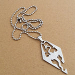 Stainless Steel Charms Viking Dragon Skull Pendant Necklace Women Men's Fashion Biker Rock Punk Jewelry Antique Retro Chain Gift