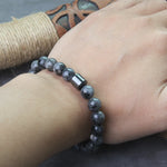 Stainless steel Runes Beads Men Bracelet Viking Rune Bracelet Fashion Charm Beads Bracelet wooden box