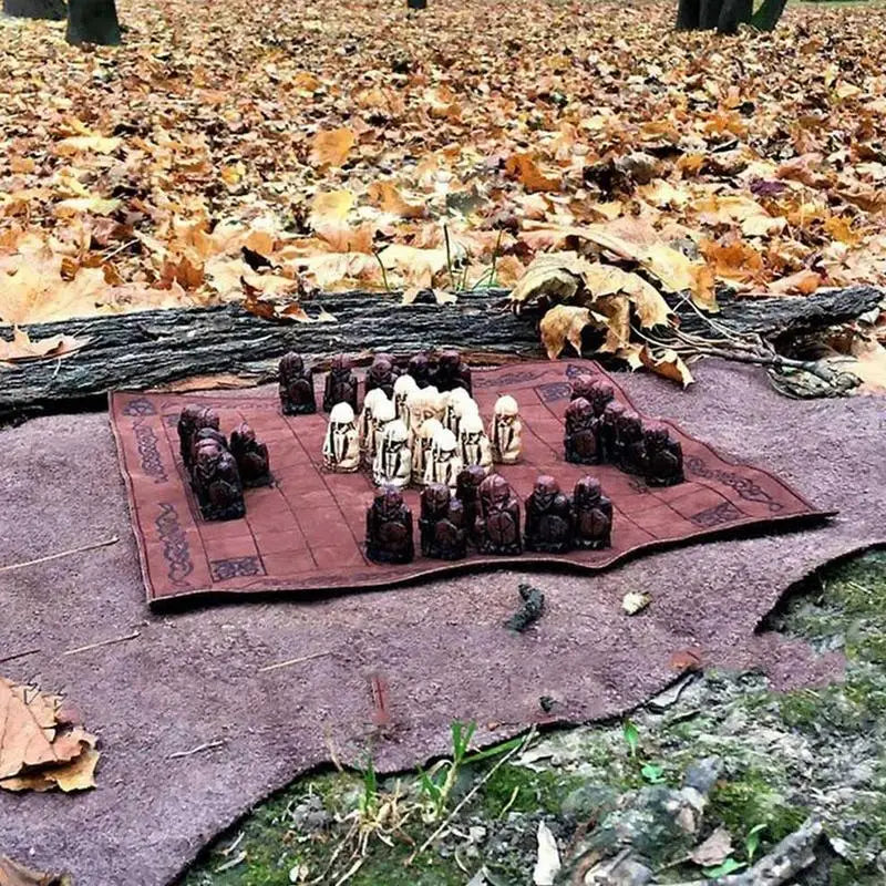 Chess Boards For Adults Tabletop Chess Board War Game Board Game Asymmetric Viking Chess Strategy Games Chess Gifts Party