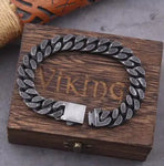 Viking Ouroboros vintage punk bracelet for men stainless steel fashion Jewelry hippop street culture