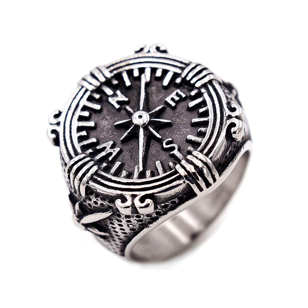 Viking Ring Featuring Nordic Compass